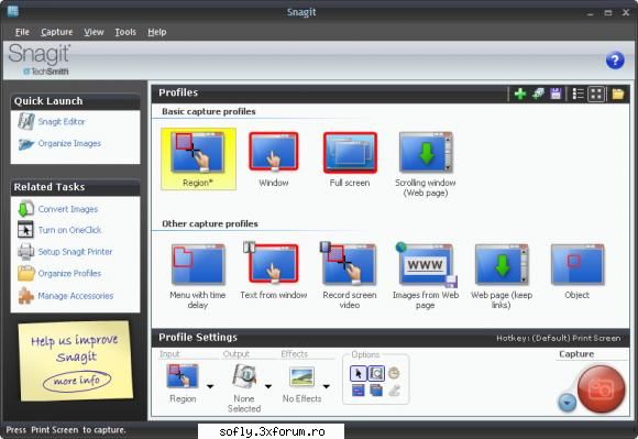 techsmith snagit 9.1.2 build 304 snagit delivers customized screen captures with the press hotkey.