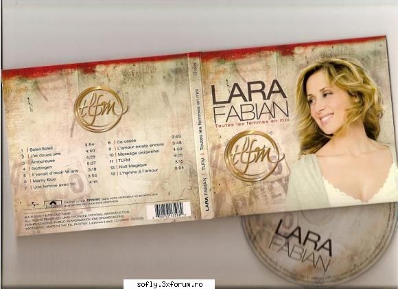 lara fabian toutes les femmes moi (2009) soleil soleil 3:5602 j'ai douze ans 4:4203 amoureuse 4:3104