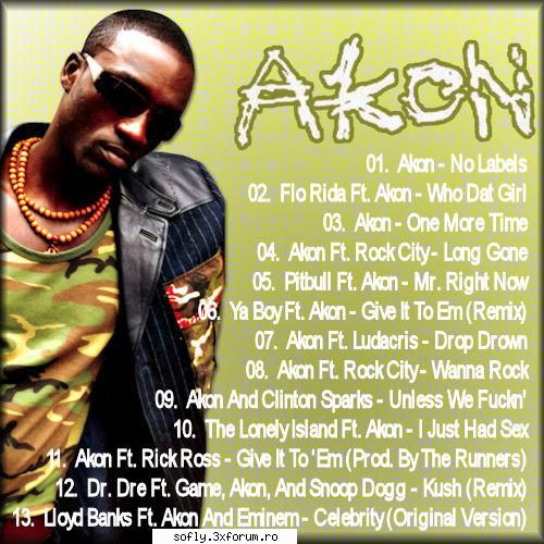 AKON No.Labels 2011 - Cine nu a auzit de renumitul AKON acum in aveti - Muzica Straina
