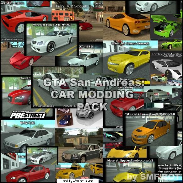 i am a big fan of gta san andreas, i downloaded a lot of car mods and i myself modded them and
