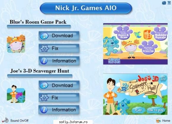 Nick Jr. Games AIO - * Blue�s Clues Games Blue�s Room Game Pack Joe's - Jocuri Full