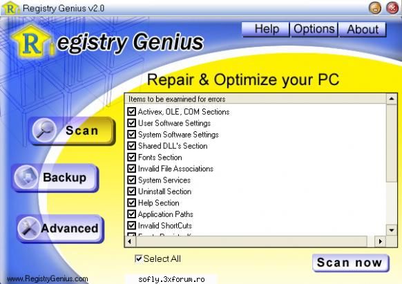 Registry Genius v3.2 - The Windows registry is a vital part of Windows - New Softwarez